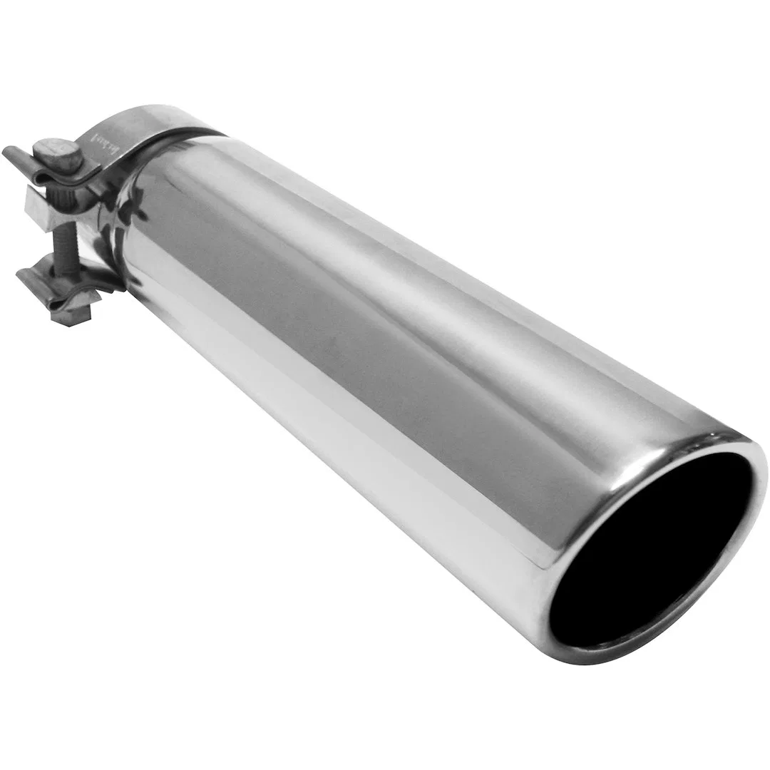 35208 – MAGNAFLOW Exhaust Tail Pipe Tip, 2-1/2 Inch Inside Diameter Inlet 3 Inch Outlet Stainless Steel Round 15 Degr...